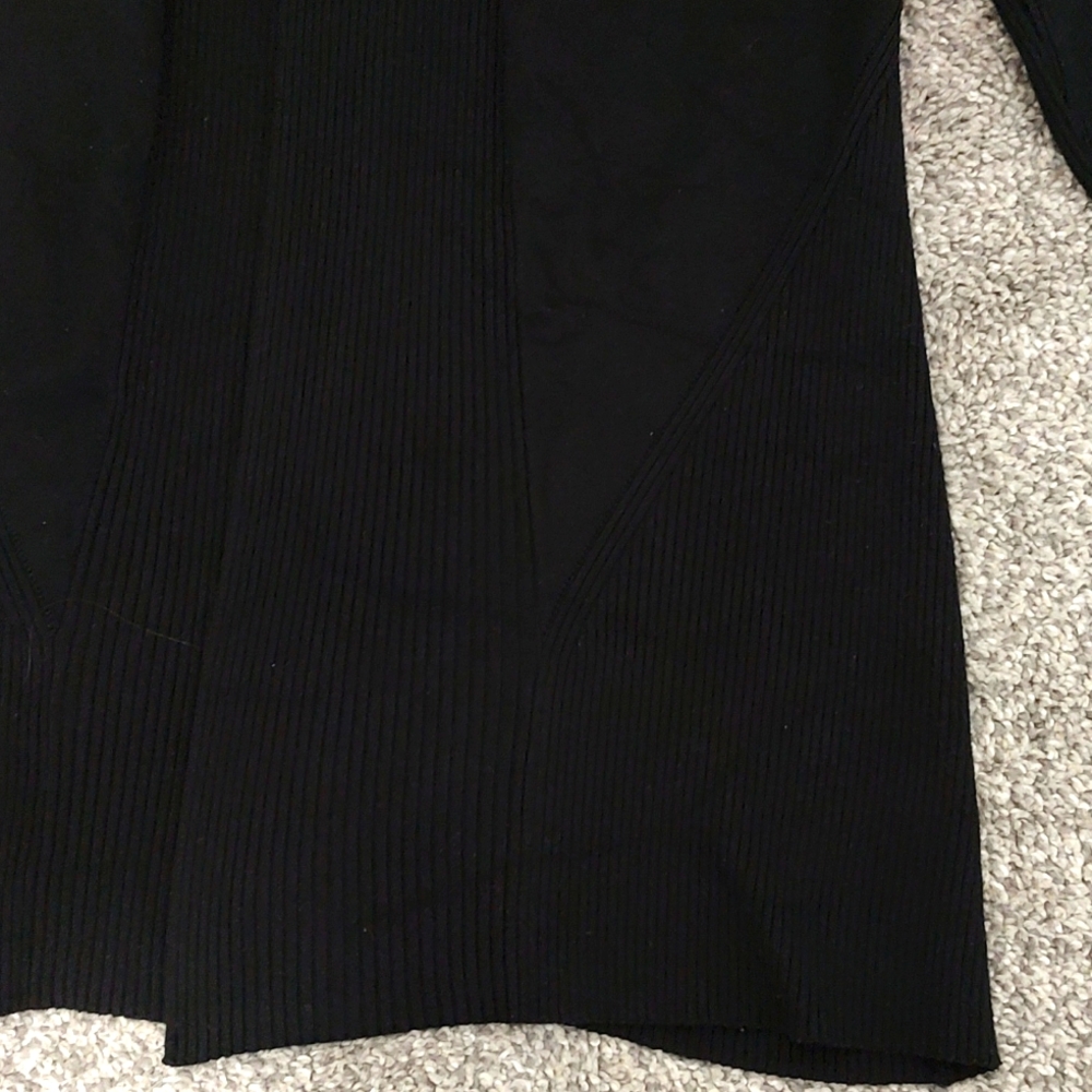 Black Ribbed Cardigan - Picture 2 of 12